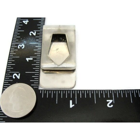 Vintage Silver Tone Money Clip Men Wallet ID Credit Card Holder - Picture 8 of 15